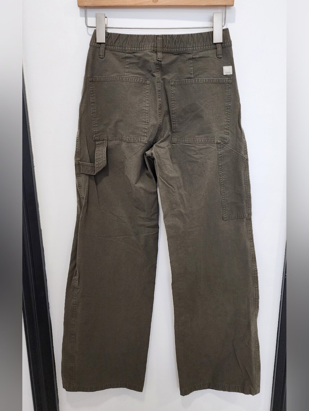 Vuori Getaway Army Green Wide Leg Utility Pants High Rise XXS